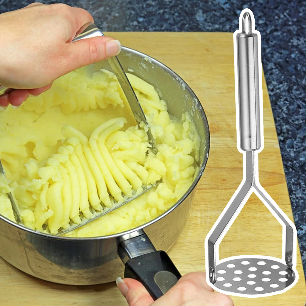 

Manual Potato Masher Durable Portable Fruit Puree Making Tool For Camping Picnic