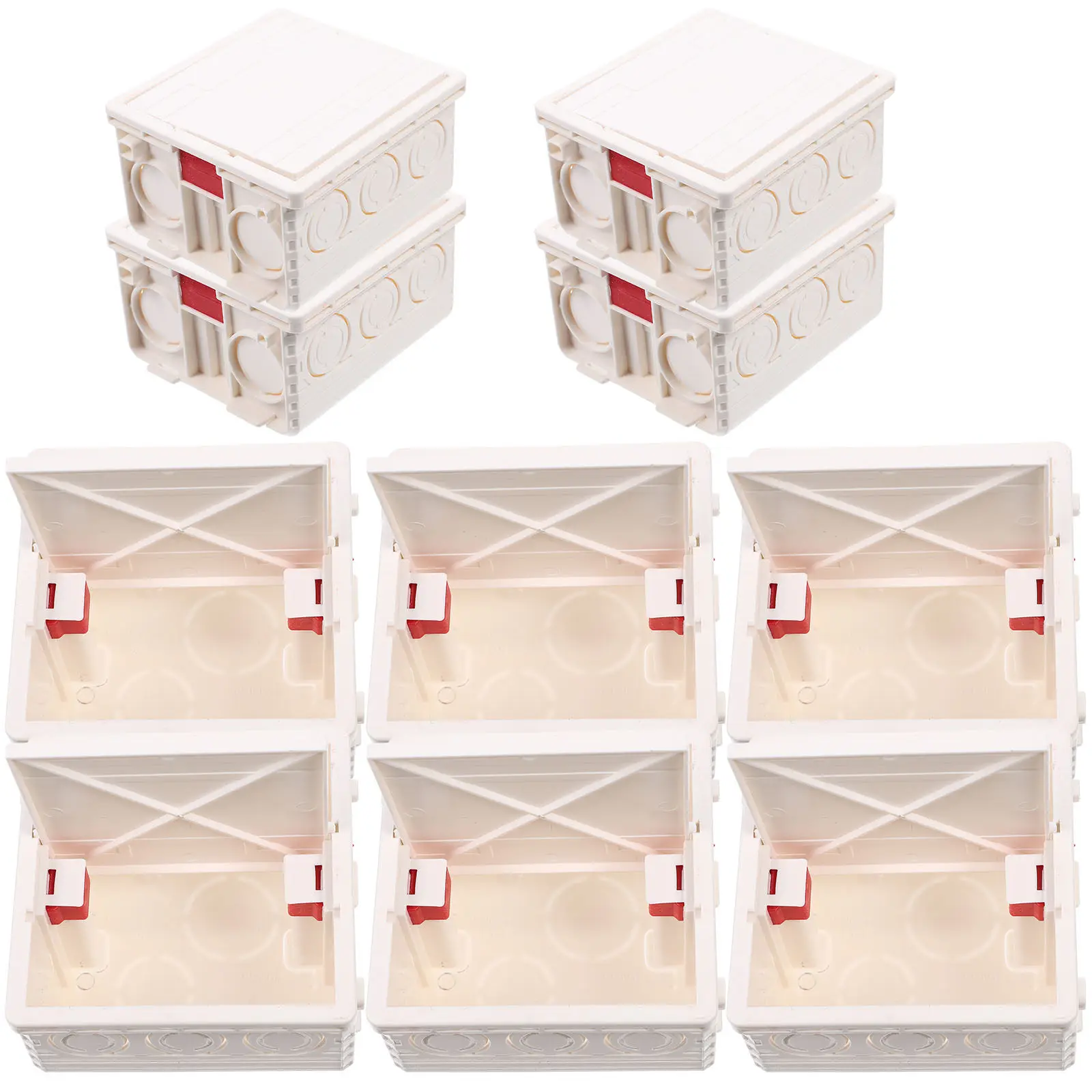 10sets-pvc-flame-retardant-concealed-wall-socket-boxes-86-type-electric-mounting-junction-box-hidden-installation-enclosure