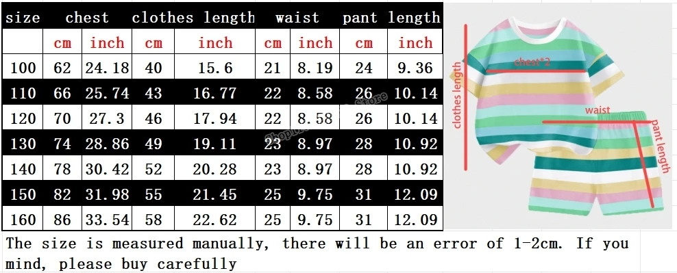 KPop Demon Hunters Child Short Style T-shirt Set Cartoon Rumi Mira Zoey Print Striped Two-piece Suit Summer Casual Homewear Gift