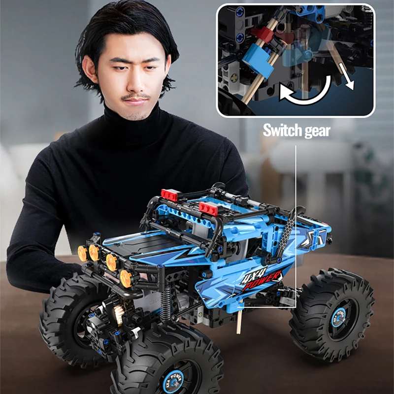 Cada 4WD Off-road Remote Control Car Building Blocks City Racing Car RC Buggy Trucks SUV Pickup Bricks Toys for boys