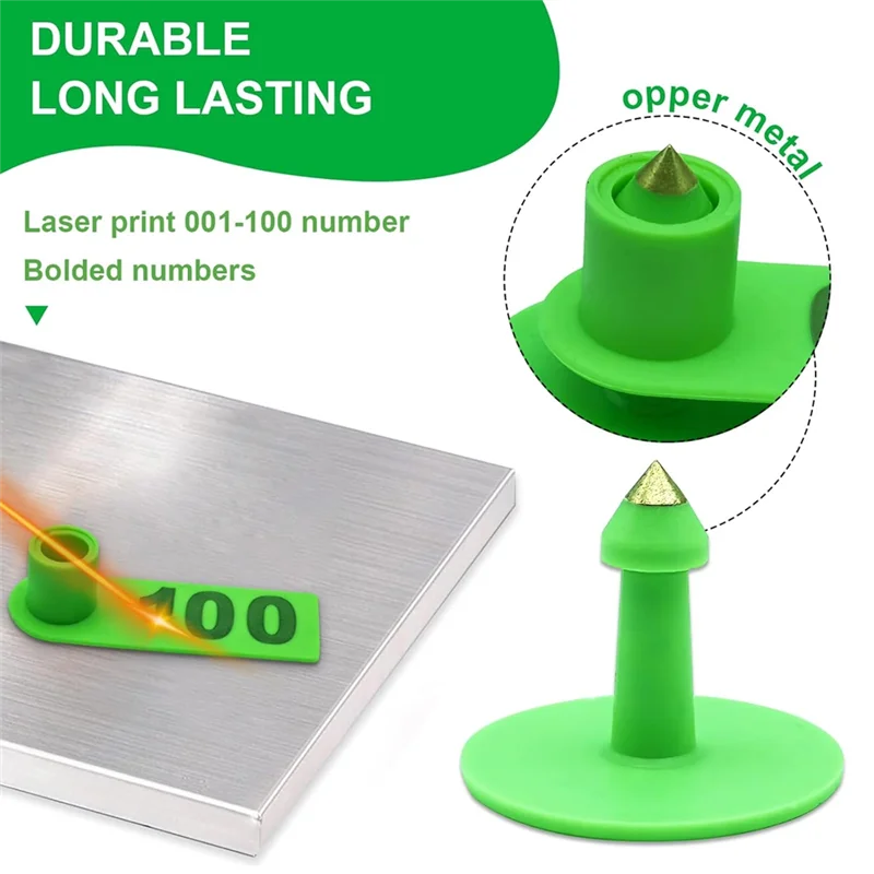 【necessity】cattle-ear-tags-number-plastic-livestock-animal-identification-earring-tag-pin-tool-kit-for-cows
