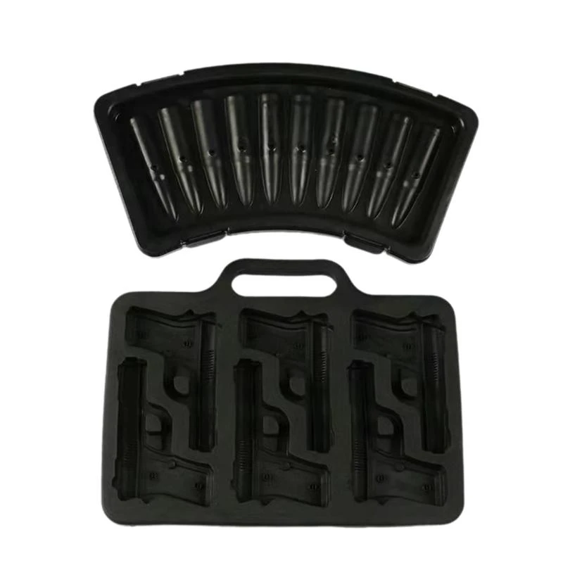 Innovative Ice Maker Flexible Molds Handgun/Slug SiIicone Tray SiIicone Maker for Ice