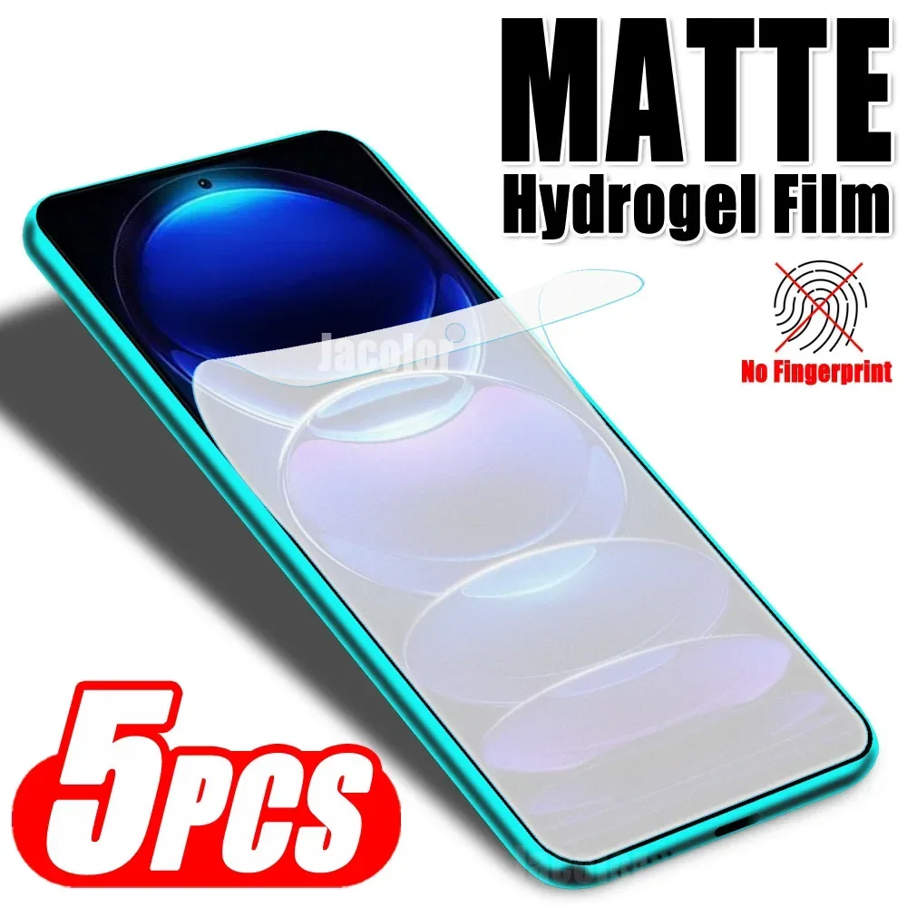 5pcs Matte Hydrogel Film For Xiaomi Redmi Note 12 S Pro Speed Plus 4G 5G Turbo 12S 12Pro Note12 Note12Pro Gel Screen Protector