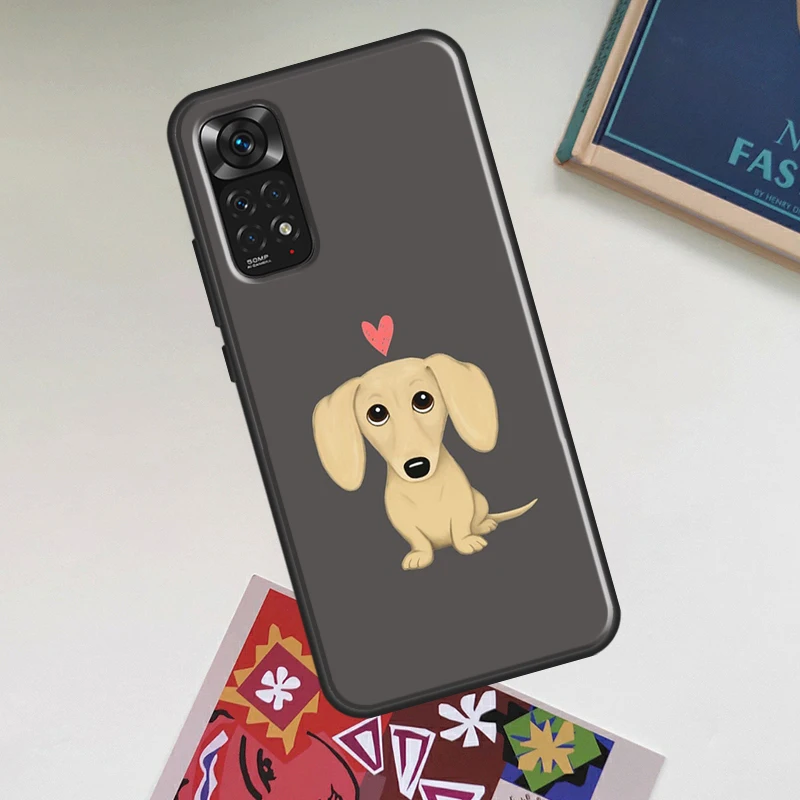 Juste chien teckel pour Xiaomi, coque pour Redmi Note 12 Pro Plus 8 9 10 11 Pro 8T 9S 10S 11S 12S 9C 10A 10C 12C