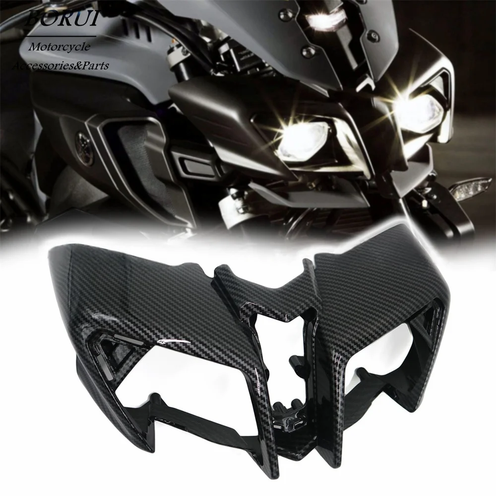 

Suitable for Yamaha MT-10 2017-2020 Headlight Head Cover Protective Shell Carbon Fiber Pattern Motorcycle Fairing