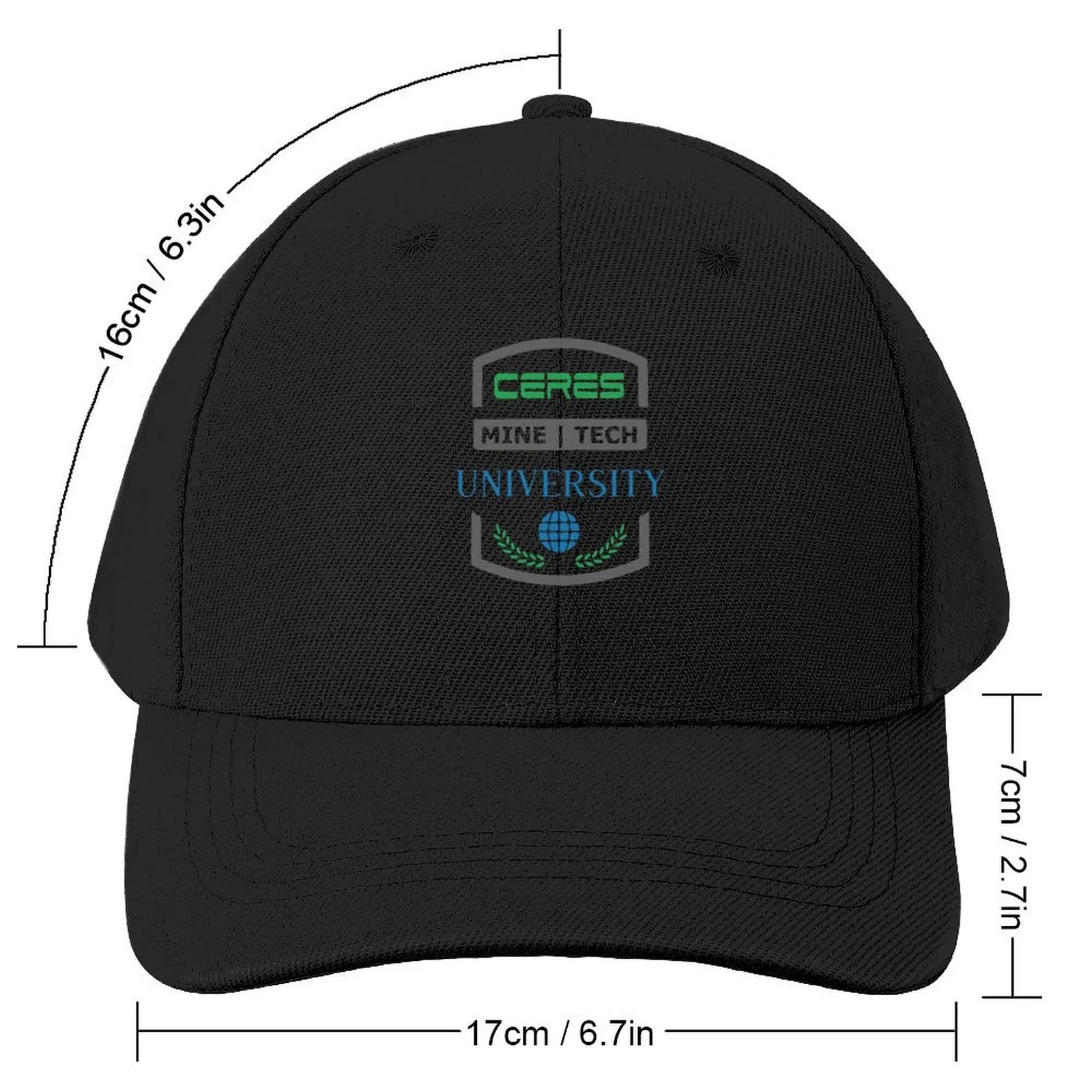 Ceres Mine Tech University logoCap Baseball Cap Anime Hat Beach Outing tea Hat Golf Men Women's