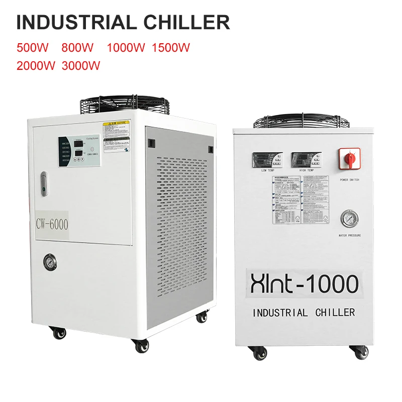 

Industrial Chiller Water Cycle Temperature Controller For 800w 1000w 1500w 2000w 3000w Laser Cutting Machine Engraving Chiller