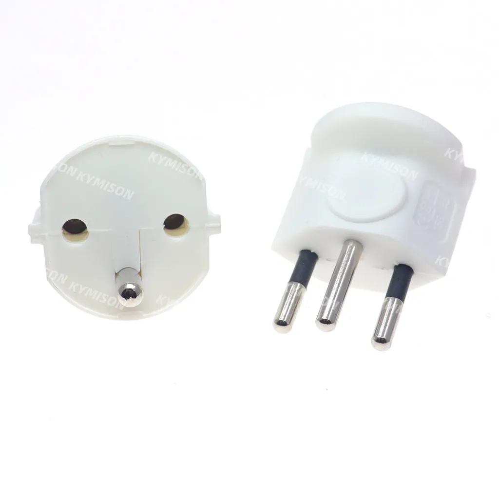 1pc europäisch frankreich zu schweizer stecker reise adapter 3-poliger stecker 10a 250v netz stecker eu zu schweiz elektrischer stecker