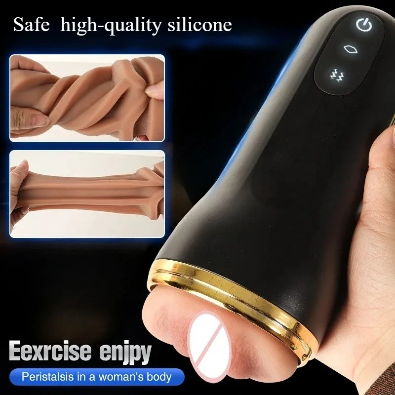 Automatic Male Masturbation Cup 3D Realistic Vaginal Penis Vacuum Trainer Pocket Pussy Vibrator Blowjob Dicks Pump Men Sex Toys view 4