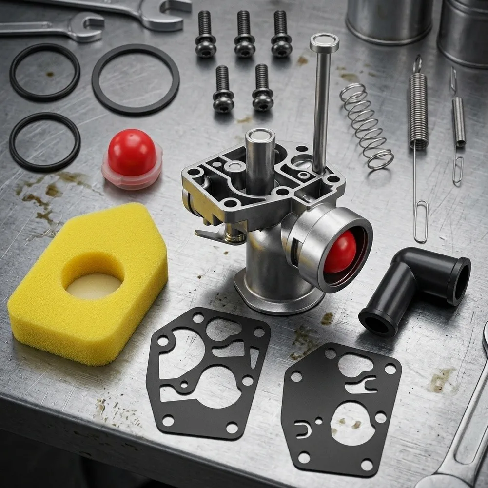 Carburetor Set Carburetor Kit Complete Kit Compatible With 497619 OEM Part Numbers Optimized Performance Installation Kit