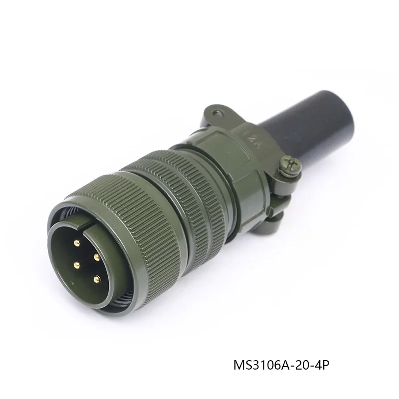 MS5015 MS3106A 20-4S MS3102A 20-4P MS3100A MS3101A 20-4 4 Core 4Pin U.S. Military Standard Aviation Plug Socket Connector