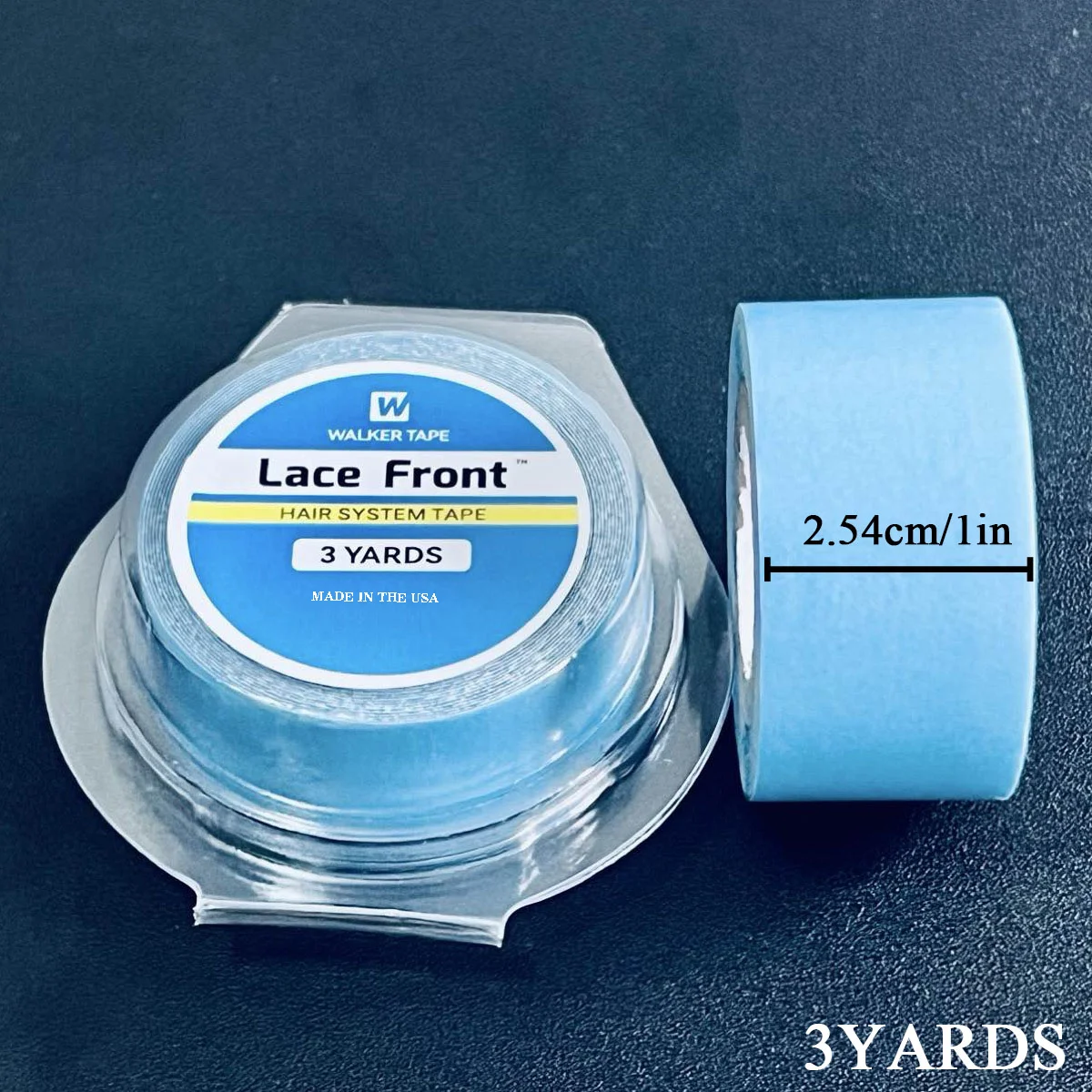 

with box 2.54cm*3Yards Hair Extensions Double-Sided Adhesives Tape Waterproof Wig Glue for Tape Strong Hold Hair Extension Tape