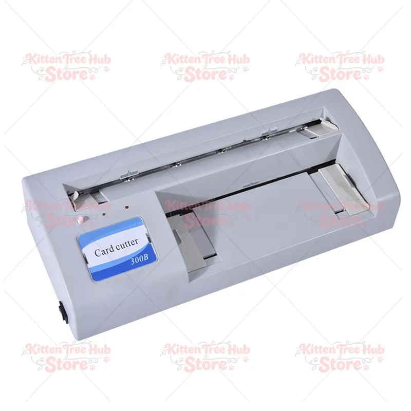 300B Business Card Cutter Electric Automatic Slitter Paper Card Cutting Machine DIY Tool A4 Letter Size 220V Card Cutter Machine