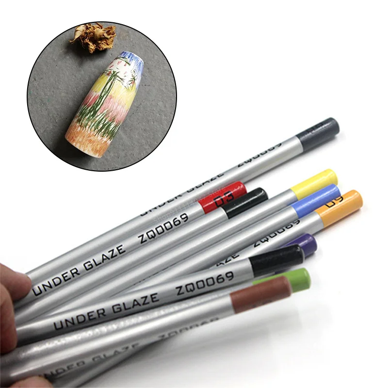 Ceramic Pottery Art Underglaze Colored Hook The Line Coloring Pencils DIY Hand-painted Glaze Chalk Painting and Coloring Tools