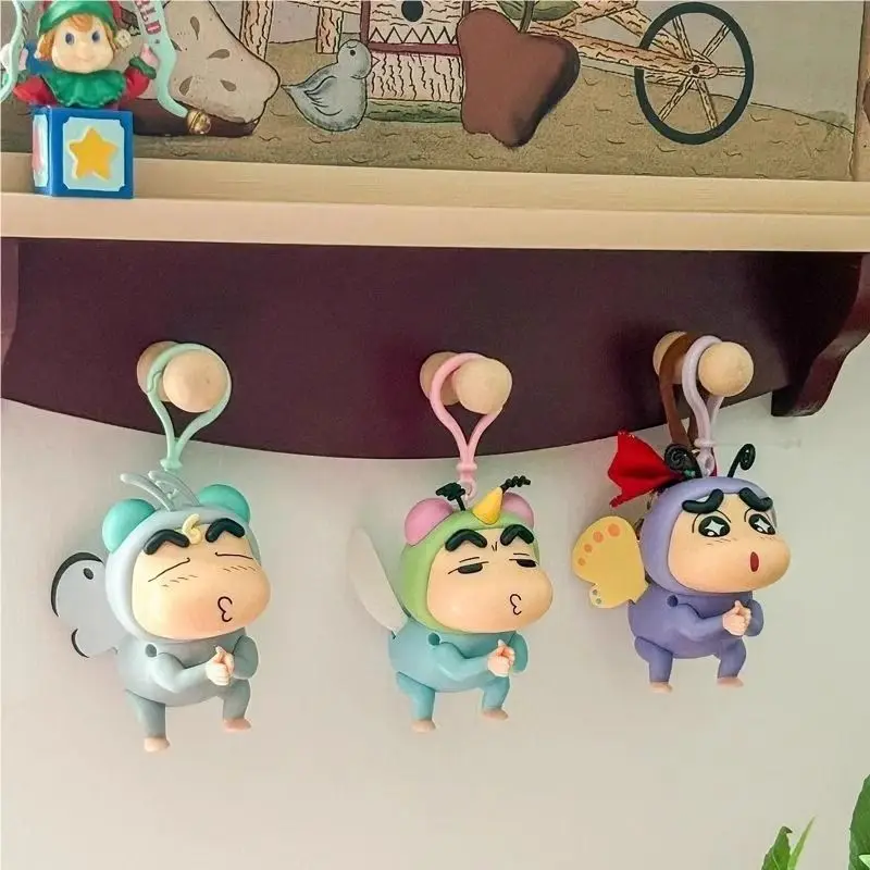 

Spot Goods Authentic 52toys Crayon Shinchan Wing Series Pull-String Keychaintoys Doll Kawaii Anime Figure Desktop Ornaments Gift