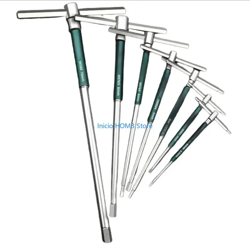 A5YD 새로운 연장 T 자형 헥스 렌치 Torx Wrench 내부 스패너 2.5/3/4/5/6/8/10mm 핸드 수리 도구를위한 핸드 수리 도구