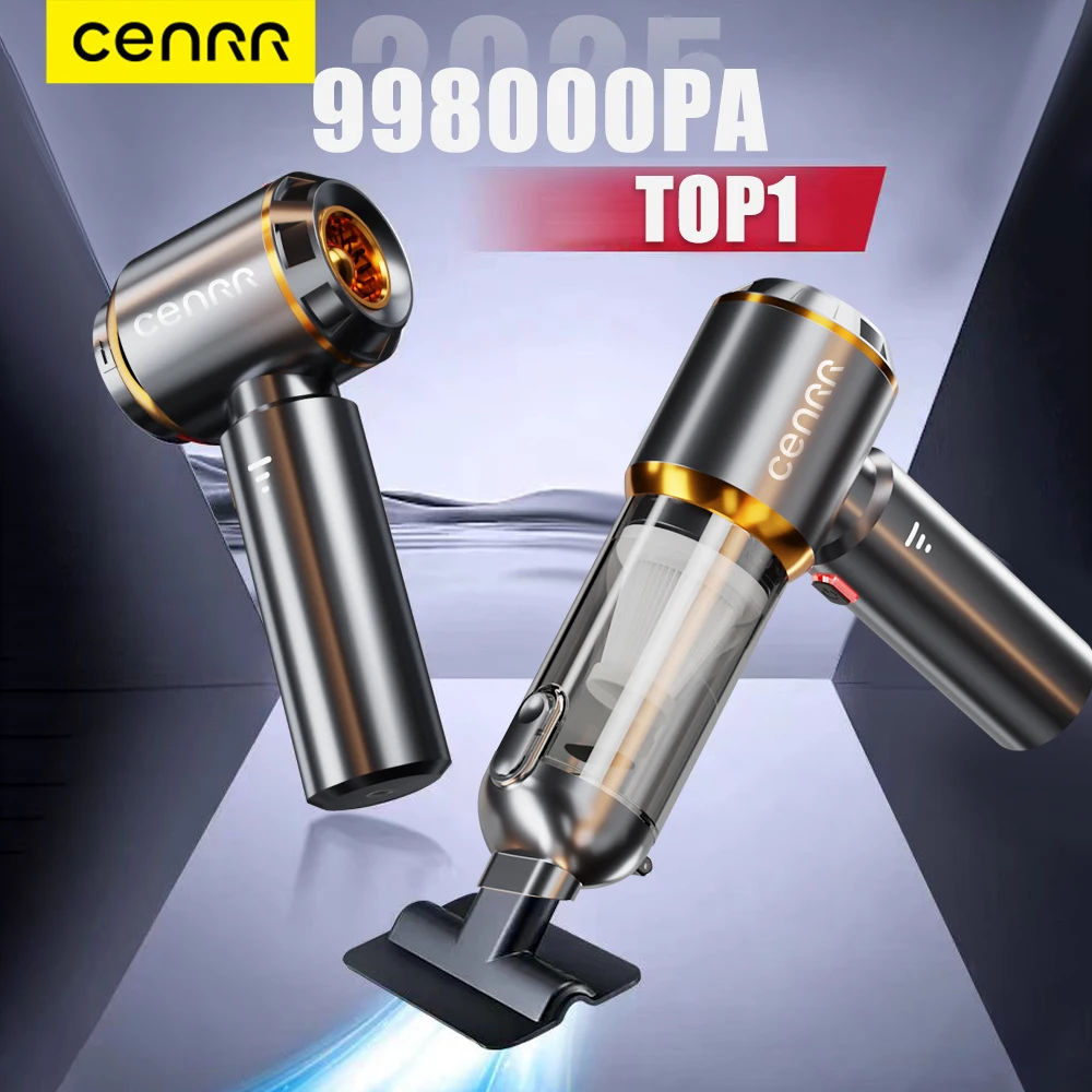 

CENRR Mini Powerful Car Vacuum Cleaner 998000PA Portable Vacuum Cleaner for Home Appliance Handheld Blower Car Cleaner