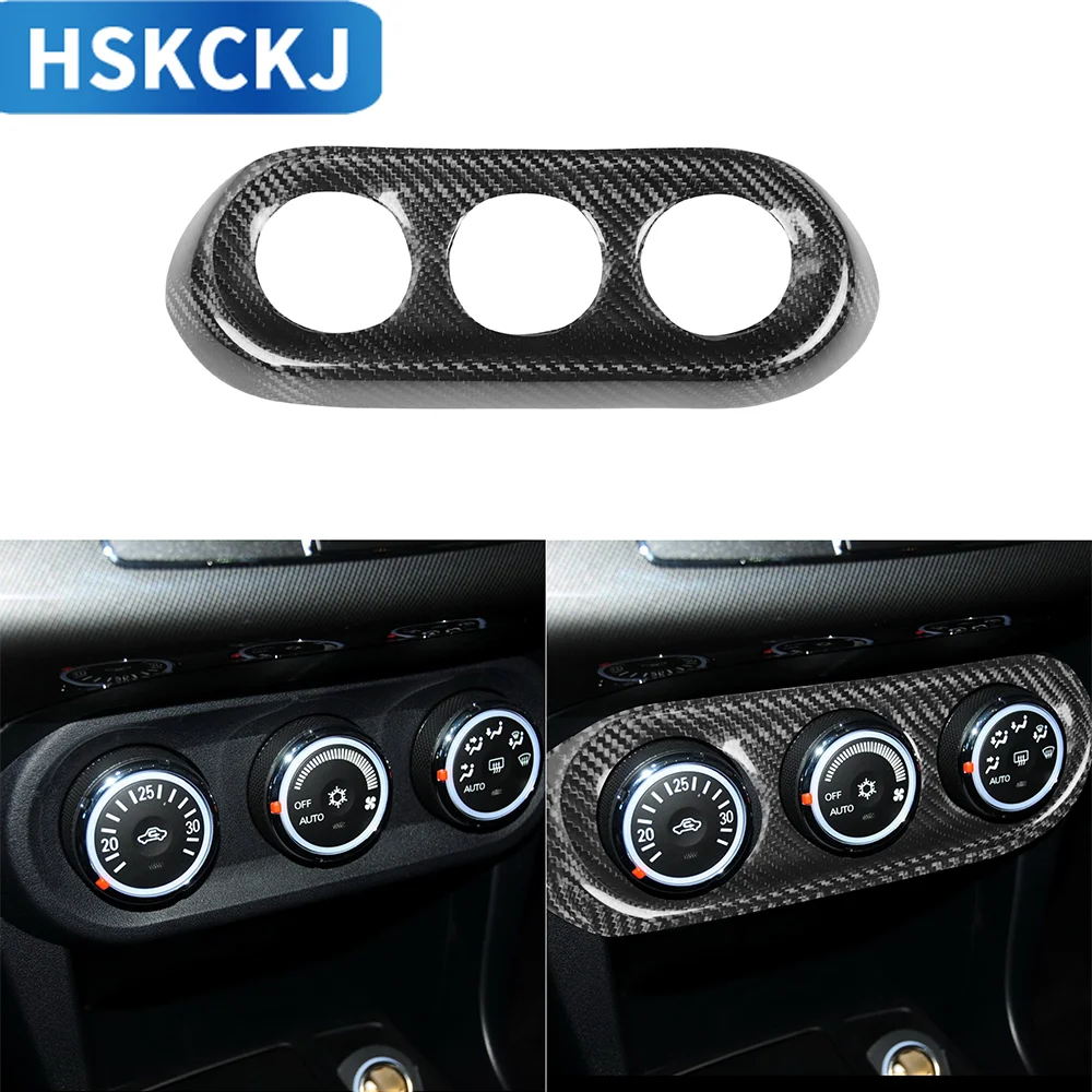 

For Mitsubishi Lancer Evolution EVO X 2008-2015 Center AC Control Panel Trim Real Carbon Fiber Hardware Car Interior Accessories