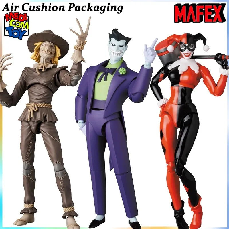 

MEDICOM TOY Genuine MAFEX Series Hush Batman Bruce Wayne Harley Quinn Joker Scarecrow Super Soldier Action Figures Model Toys