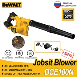 DEWALT 20V DCE100N Cordless Compact Air Blower 18000RPM 3-Speed Adjustments Dust Vacuum Rechargeable Dust Cleaner Power Tools