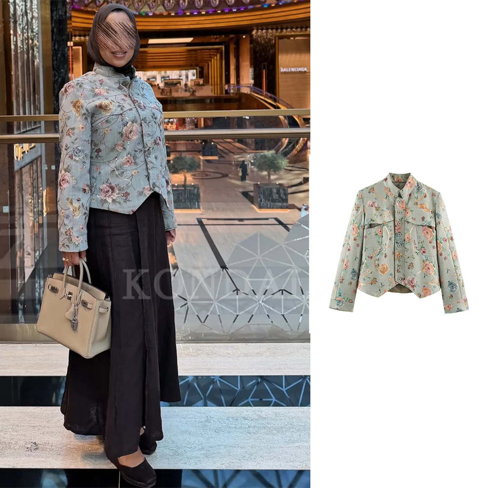 KONDALA 2026 Spring Autumn Elegant Romantic Women Jackets Fashion Wedding Party Commuter Style Homewear Dinner Ladies Jackets