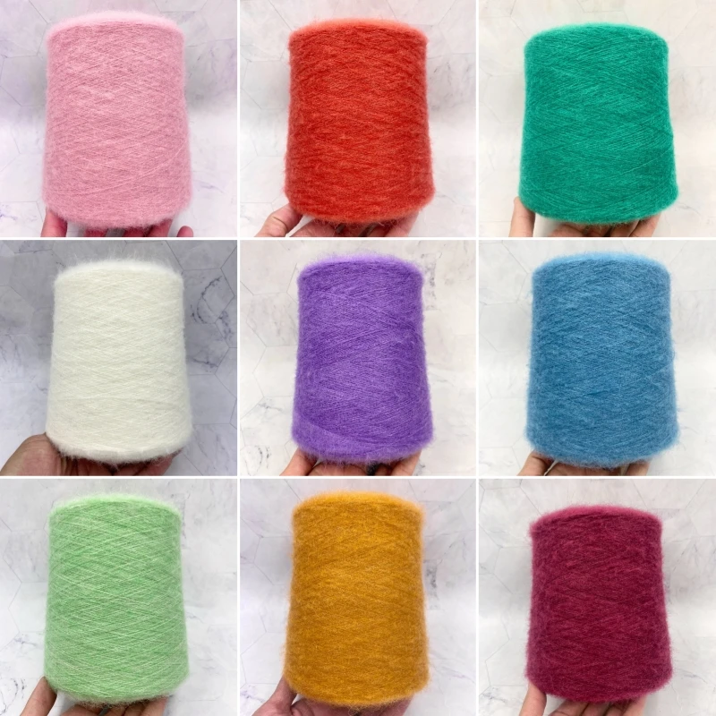 500-950g/ball Yarn Count 13 Soft and Not Tangled Mohair Wool Yarn DIY Handmade Woven Keep Warm Scarves/sweaters/shawls Materials
