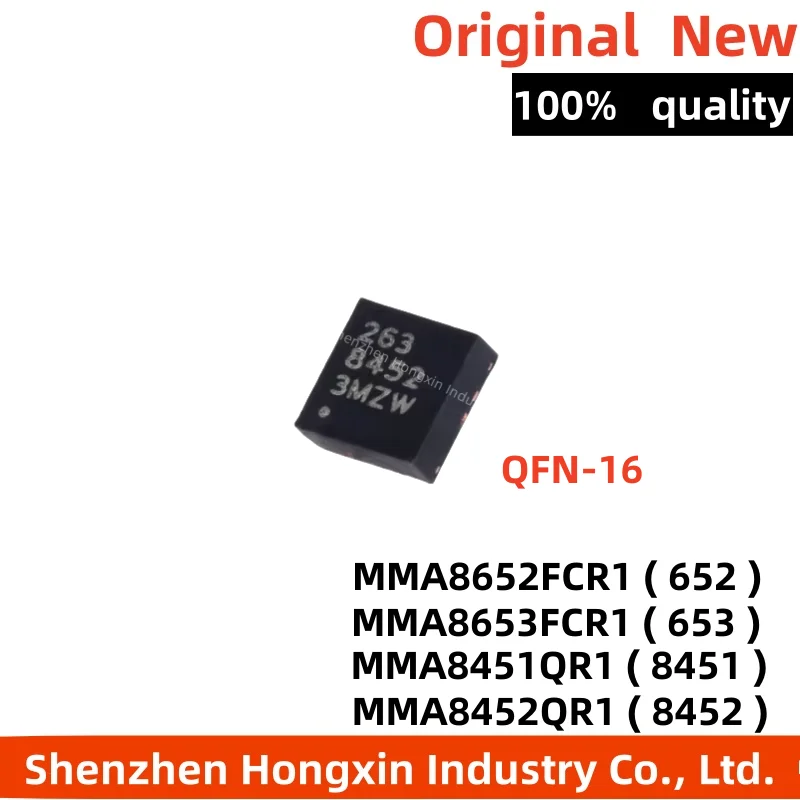 

(5piece) MMA8452QR1 MMA8451QR1 MMA8653FCR1 MMA8652FCR1 MMA8452 MMA8451 MMA8653 MMA8652 8452 8451 653 652 QFN-10 Accelerometer