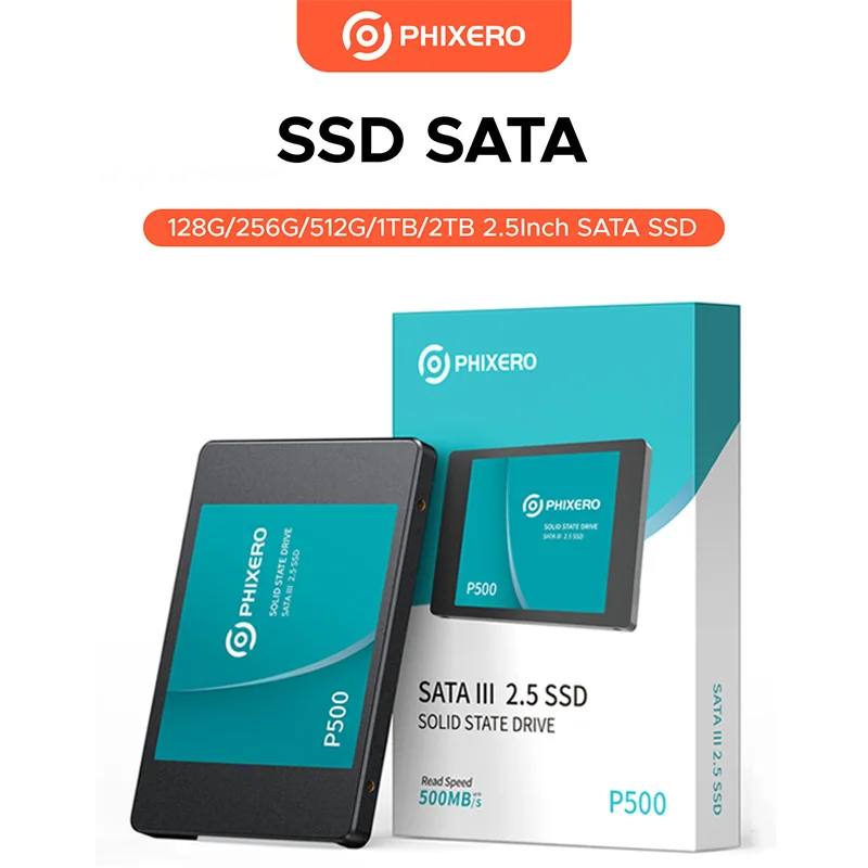 PHIXERO PHIXERO SSD 128GB 256GB 512GB SATA 2.5" SATAIII Hard Drive Disk for Laptop Computer SATA3 SSD Blue Color - Aliexpress Deal