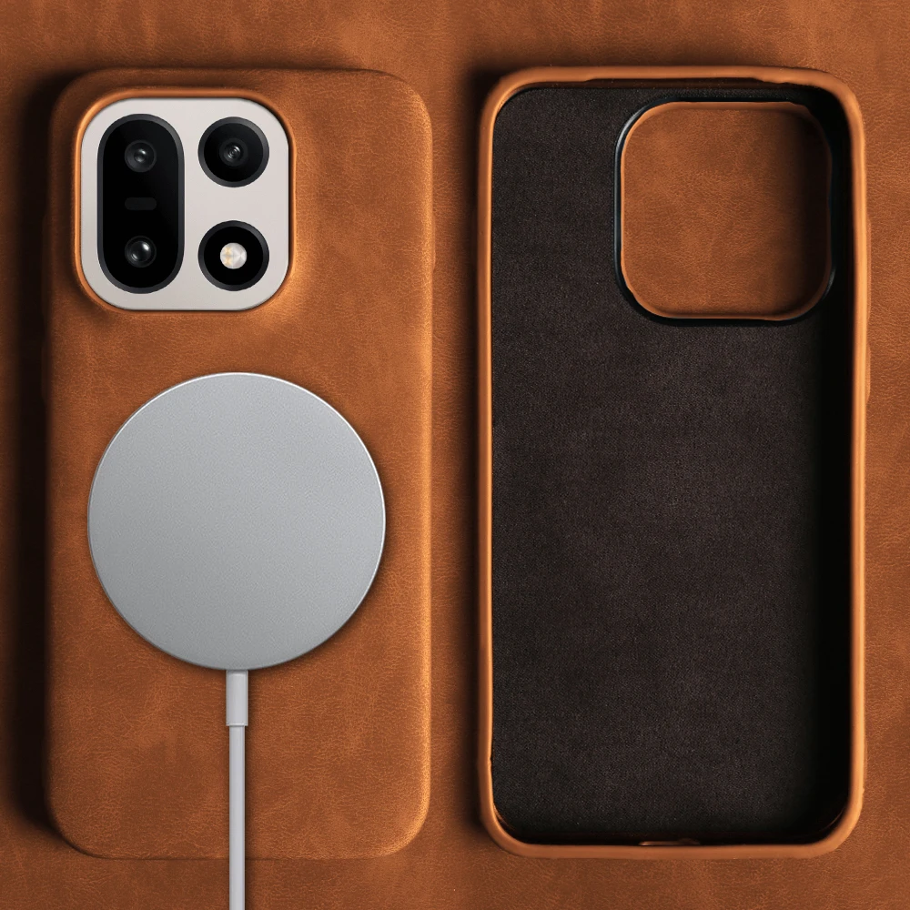 

For Magsafe Leather Magnetic Phone Case For OnePlus 15 13 13R 13S 13T 12 12R 11 11R 10T 10R 10 Pro Luxury Shockproof Cover Capa