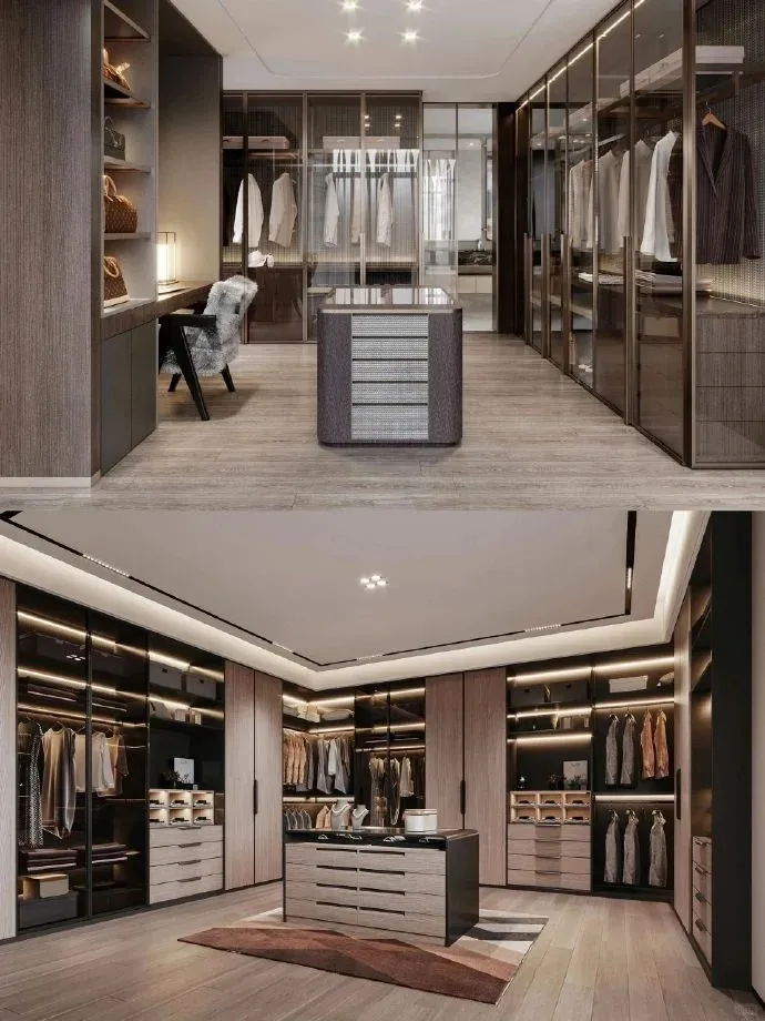 أحدث تصميم لعام 2025، مرحاض مفتوح للمشي، مبيعات المصنع مباشرة، تصميم مجاني لخزانة الملابس