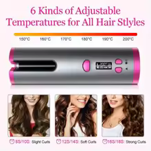 Discover Cordless, Automatic, Temperature-Adjustable Hair Curlers With Led Display!