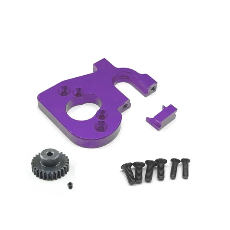 RC Car Motor Mount Holder com engrenagem para Wltoys, Peças, Acessórios de Atualização, 144001, 124019, 124018