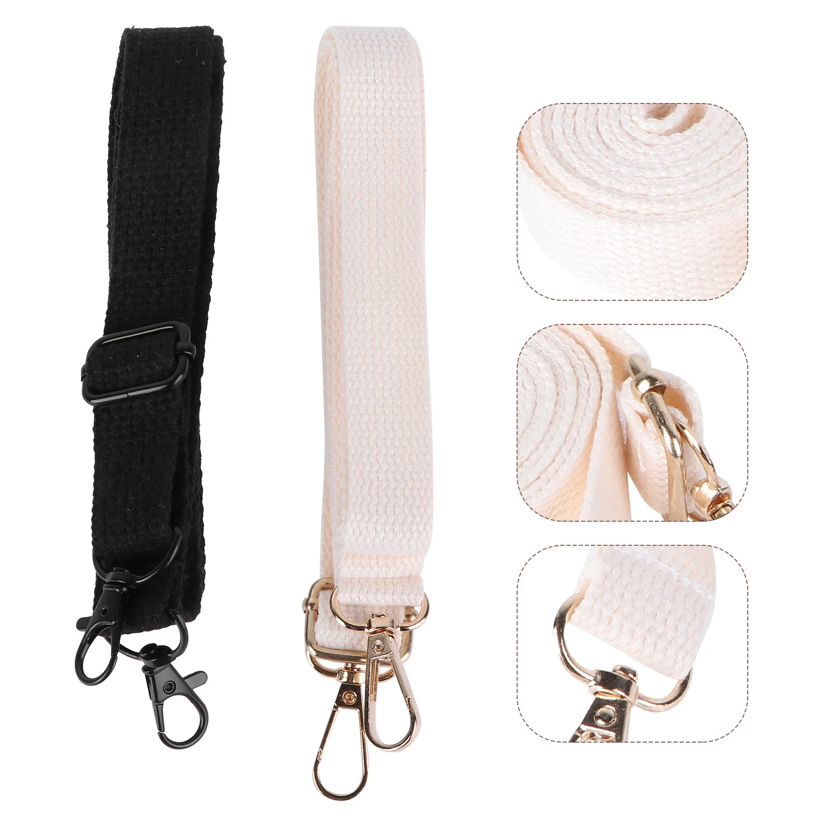

2Pcs Bag Chain Replacement Wear-Resistant DIY Handbag Straps Removable Decorative Crossbody Shoulder Purse Accessories Beige
