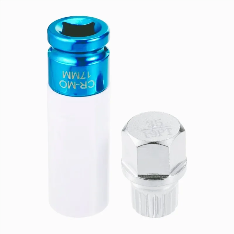 ZF-F Kit  tuerca  bloqueo  tornillo  rueda 35/19PT con Protector  enchufe, Kit  enchufe  llave  extracción antir