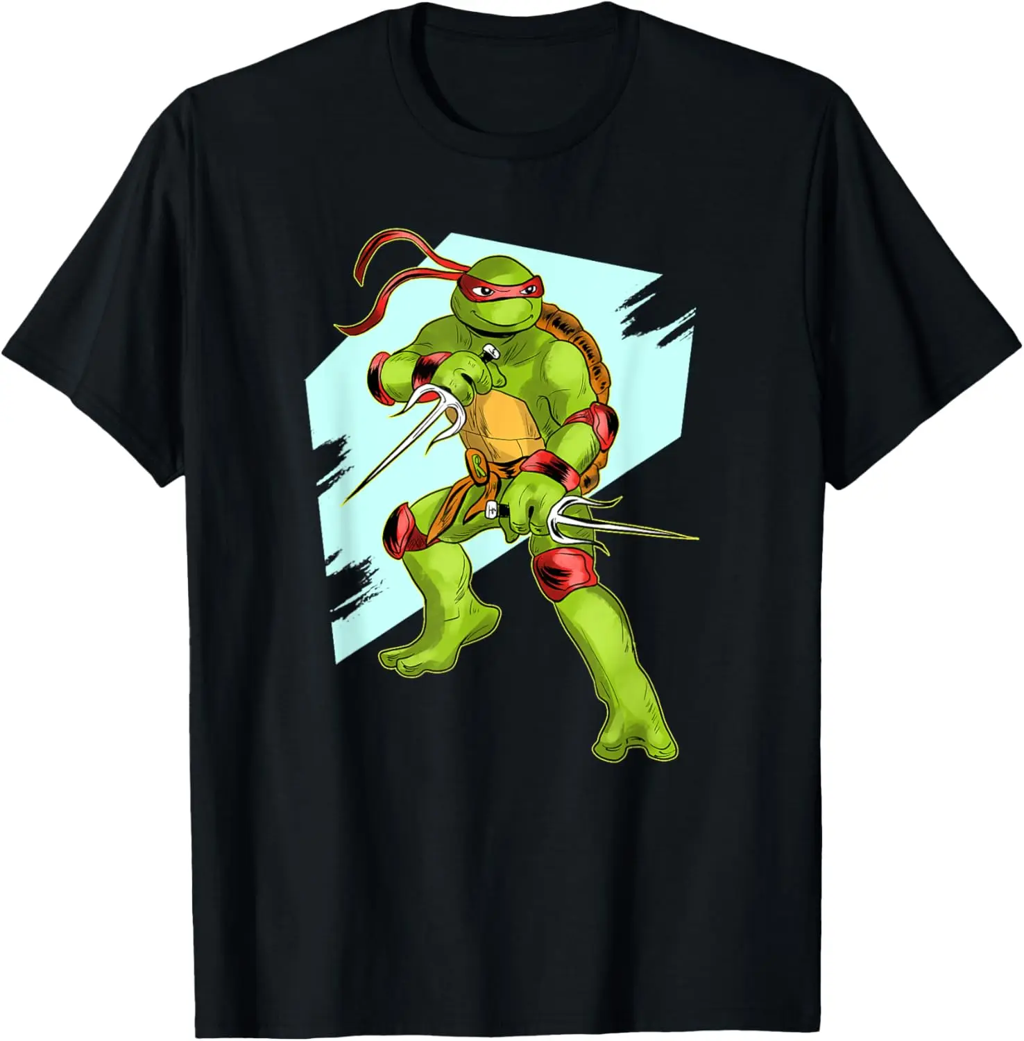 Mademark x Teenage Mutant Ninja Turtles - Raphael with Dual Sai in Fighting Stance T-Shirt