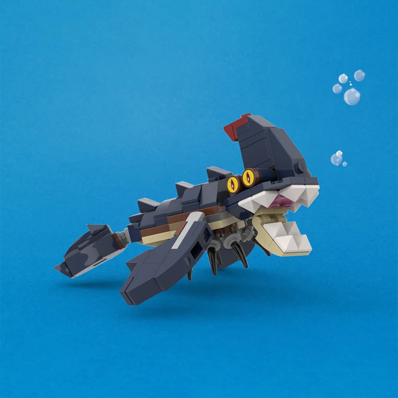 153 Uds. Venta caliente figura de monstruo marino modelo Modular DIY conjunto de bloques de construcción niños montaje juguetes de exhibición Festival regalo sorpresa