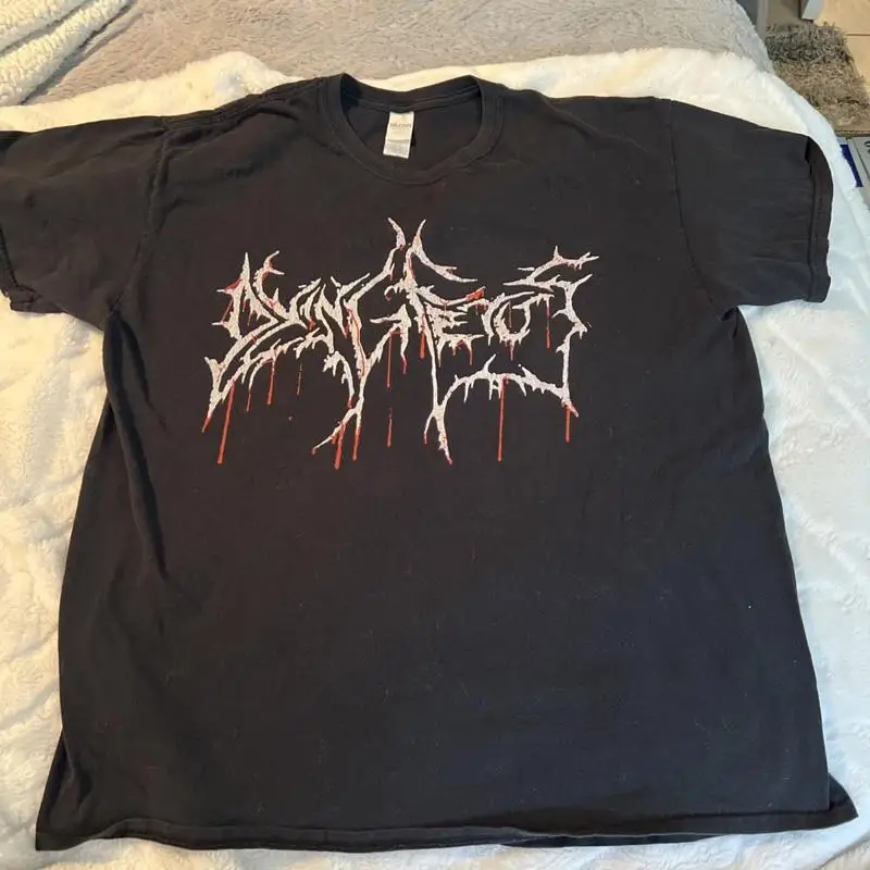 DYING FETUS SHIRT L 2018 Internal Bleeding Metal Annihilation DISTRESSED FADED