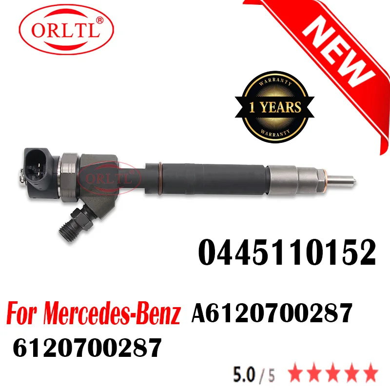 

New 0445110152 0 445 110 152 Diesel Fuel Injector 6120700287 A6120700287 0445110151 For Mercedes-Benz ORLTL