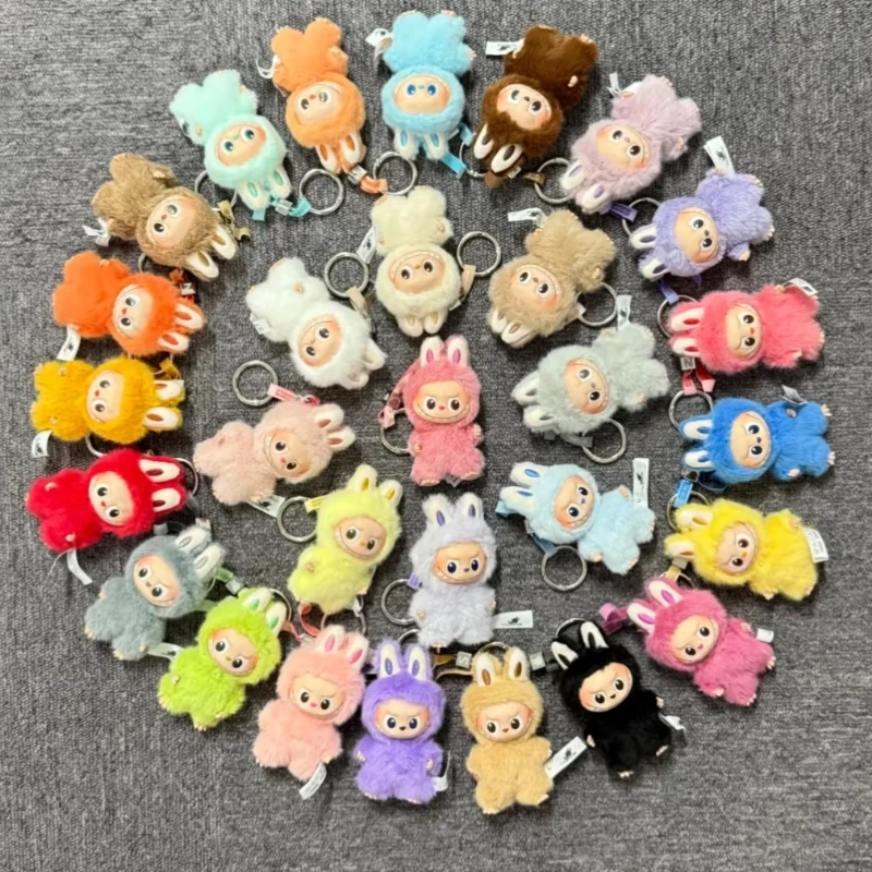 100 % authentische POP MART THE MONSTERS Mini Labubu Secret Code Series Weiches Vinyl-Plüsch-Schlüsselanhänger-Blindbox
