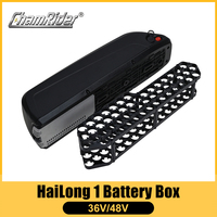 ChamRider-Hailong 1 Electric Bike Battery Box, Down Tube Case, Ebike Downtube, 10S5P, 13S4P, Nickle Strips, 18650 Cell Holder