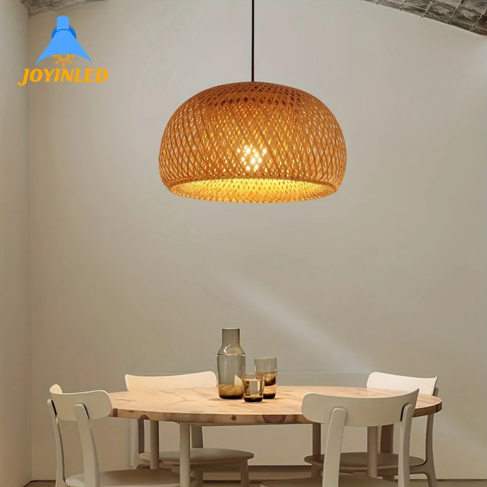 30/38/45cm Vietnamese Style Pendant Lights Bamboo Woven Wall Lantern Lampshade-E27 Ceiling Chandelier for Restaurant Living Room