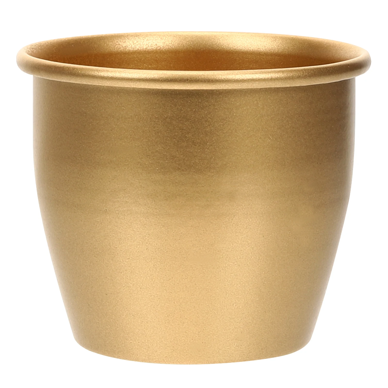 

Golden Metal Flower Pot Wrought Iron Planter Container for Decorations Small Plants Succulent Pots