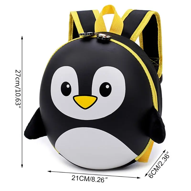 Baby Kids Boy Girl Penguin Casual Backpack Cartoon Small Shoulder School Bag New D5QF