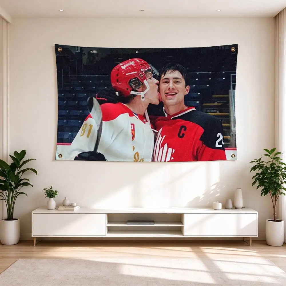 H-Heated Rivalry Sports Romanc Flags for Bedrooms Home Decor Items Outdoor Decors Garage Decoration Flaga 3