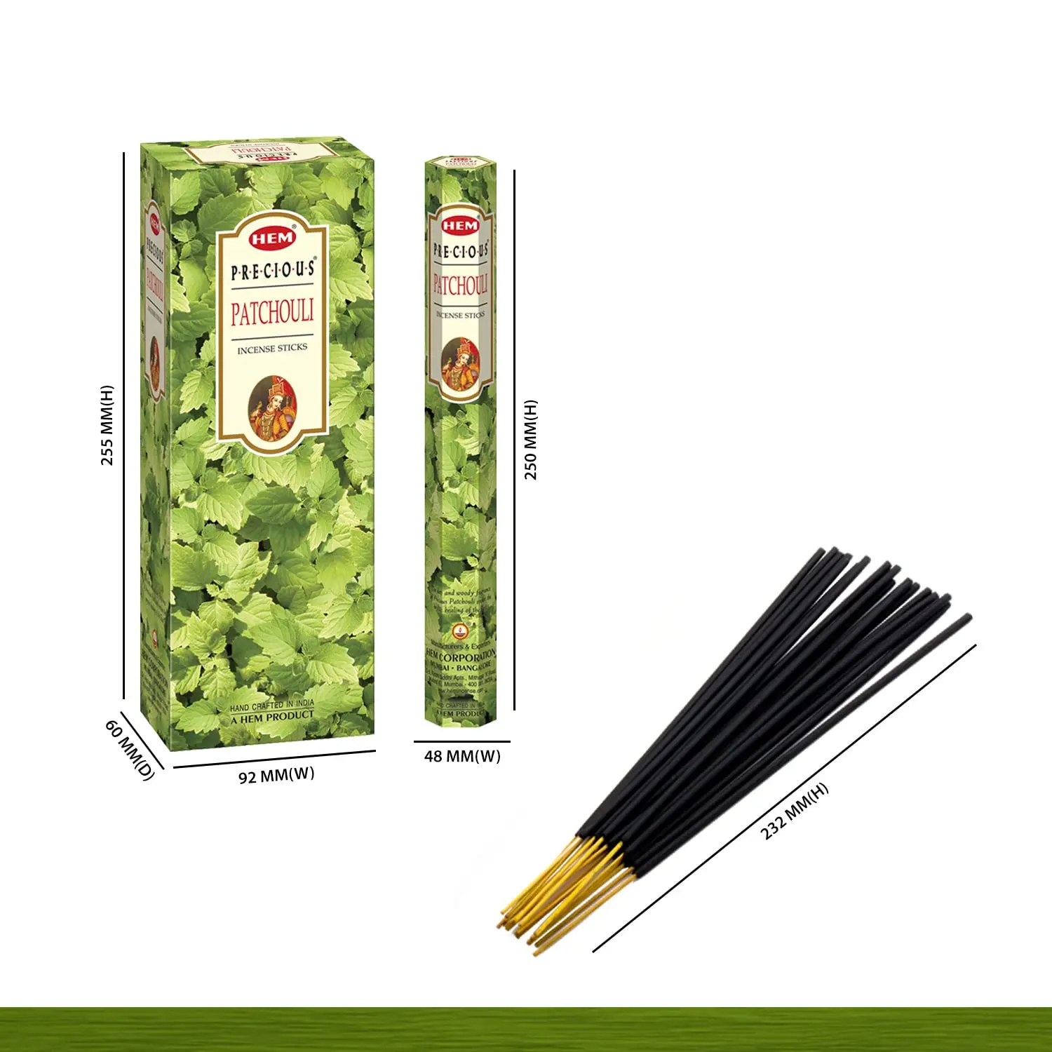 120 Incense Sticks Patchouli Aroma for Meditation & Relaxation