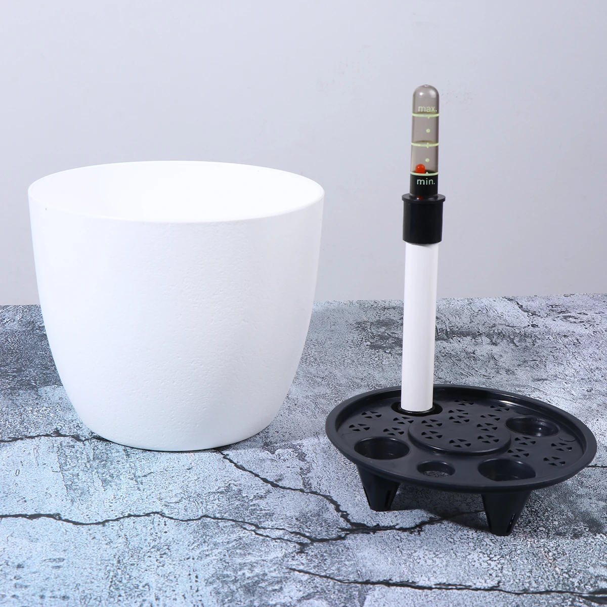 

Автоматический горшок для цветов с функцией самополива, белый, с оригинальным индикатором уровня воды и мониторингом в реальном времени, для садоводства