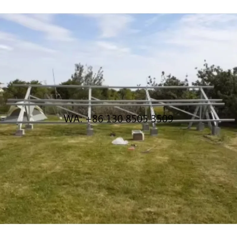 Solar Ground Mounting Aluminum Solar Panels Supporting Frames 1MW 5MW Solar Farm Project Bracket