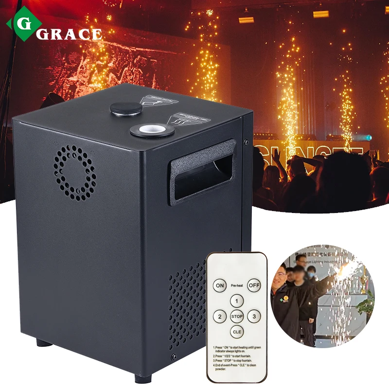 

600w Wireless Remote Control Smart DMX Control Cold Spark Machine Wedding Cold Firework Machine for Party Disco Show