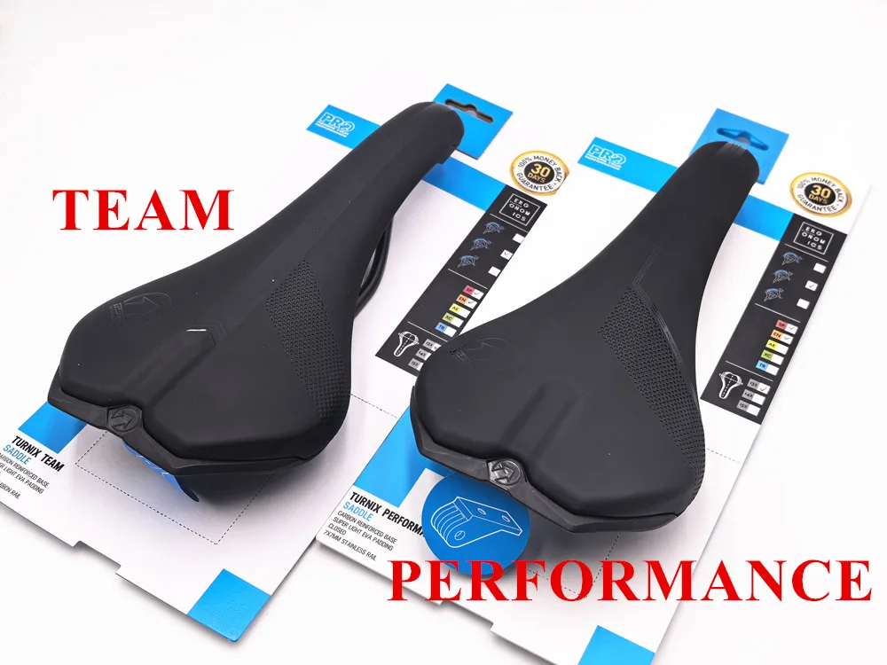 PRO Bike Saddle Turnix Performance Stainless Rails TEAM Carbon Rails
