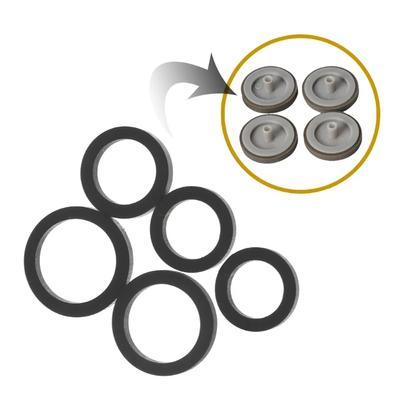 Anillo de goma de polea tensora de bucle de correa de rueda de ralentí mixta de 20 piezas para grabadora de cinta de cubierta de Cassette reproductor de Audio-estéreo